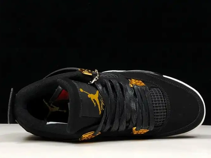 Rep Onekick 308497-032 Gold-White Metallic Jordan Royalty 4 Air Black 0416